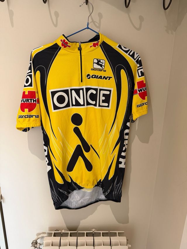 Maillot ONCE ciclismo amarillo