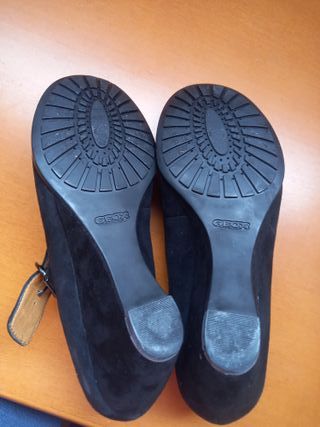 Zapatos Geox Piel Negros Mujer