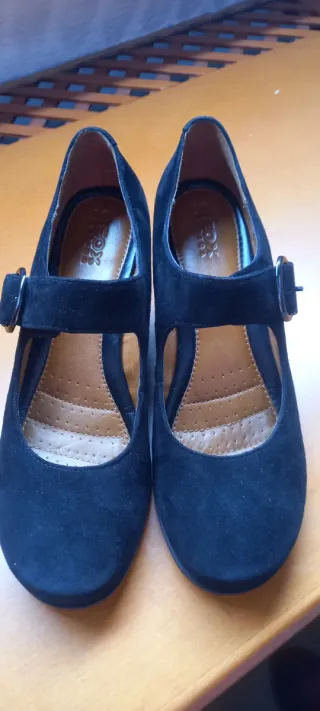 Zapatos Geox Piel Negros Mujer