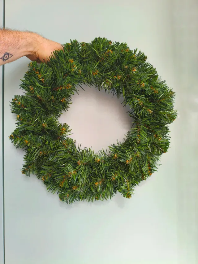 Corona Navideña abeto artificial 