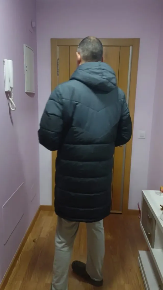 Abrigo invierno Tenth negro y gris