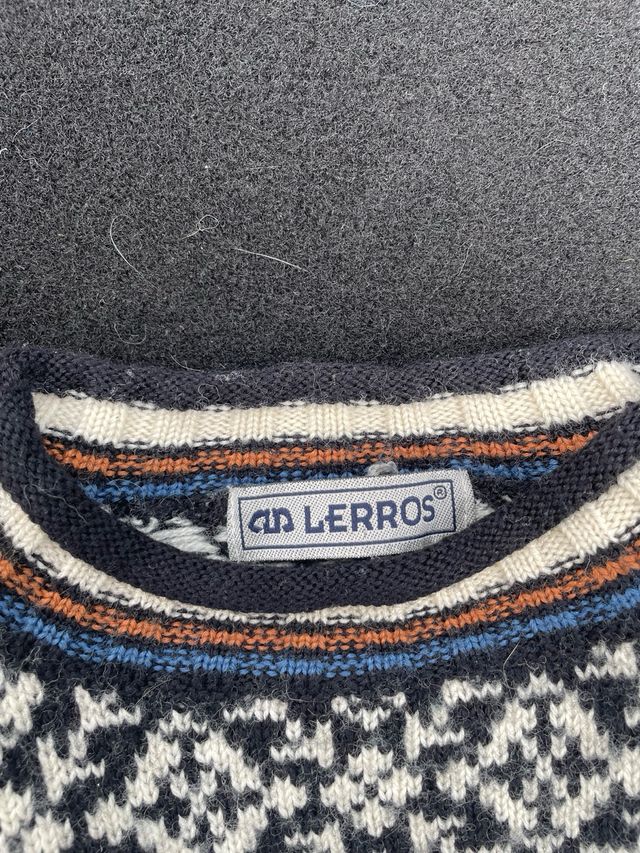 Jersey nórdico vintage estampado invierno