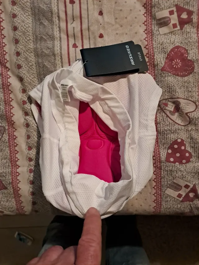 Pantaloncini ciclismo donna ARSUXEO bianchi