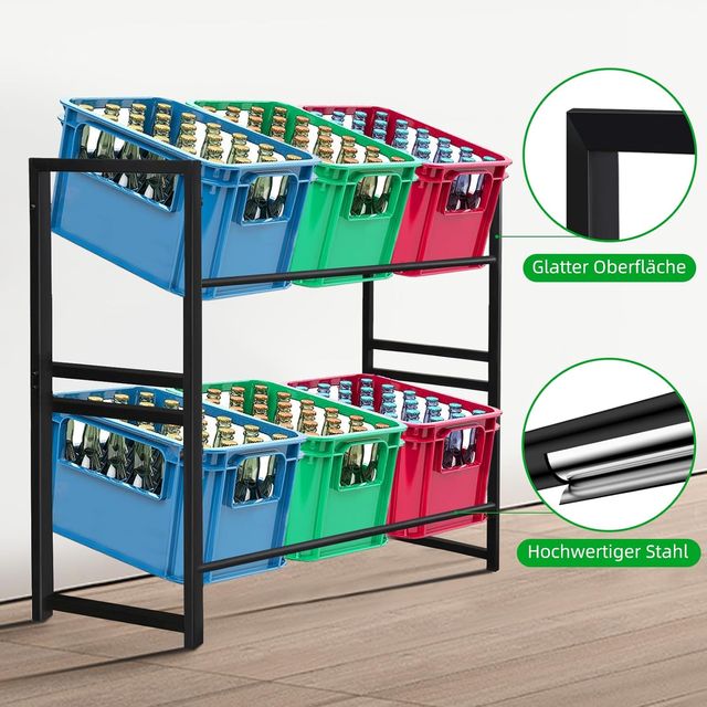 Scaffalatura in metallo per 6 scatole