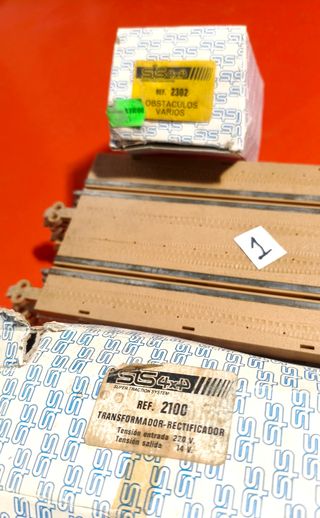 STS Scalextric 4x4 pistas obstáculos transformador