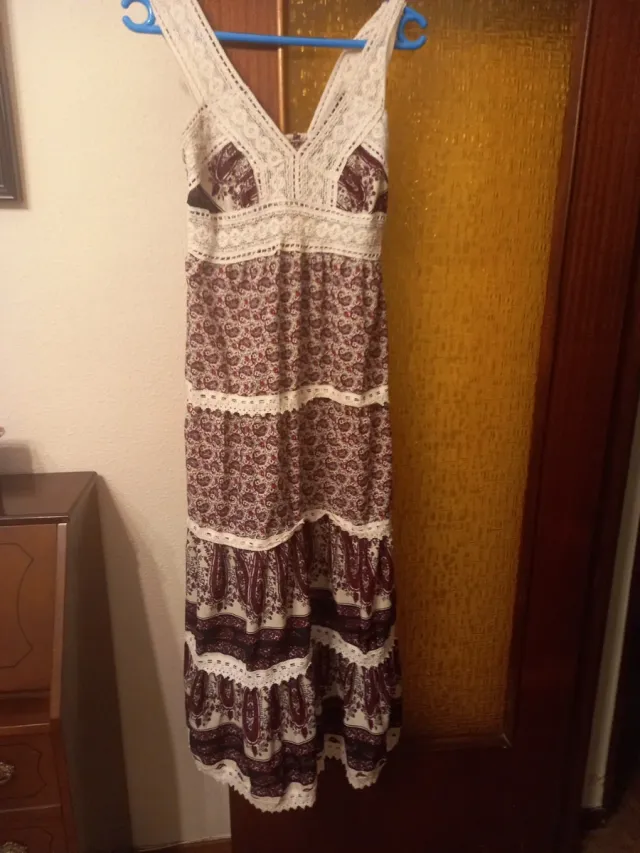 Vestido largo de verano estampado