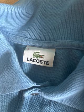 Polo Lacoste Azul Talla M