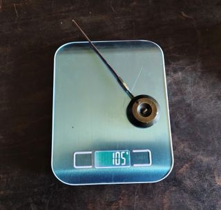 Antico bilanciere per orologio a pendolo epoca'800