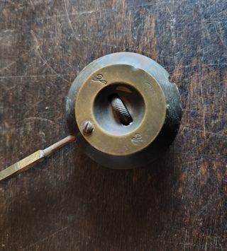 Antico bilanciere per orologio a pendolo epoca'800