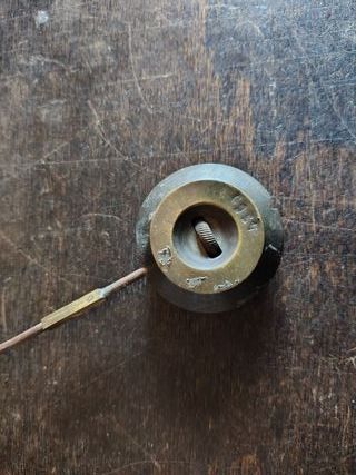 Antico bilanciere per orologio a pendolo epoca'800