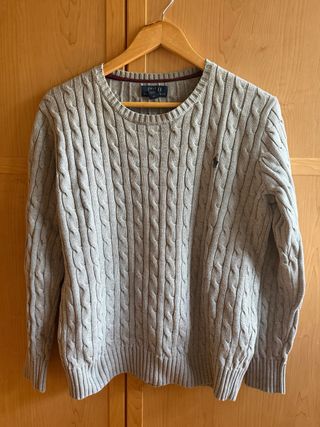 Jersey Polo Ralph Lauren Gris Trenzado