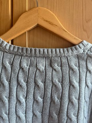 Jersey Polo Ralph Lauren Gris Trenzado