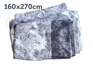 Conj Lençois + Fronha de Almofada Azuis 100x200cm