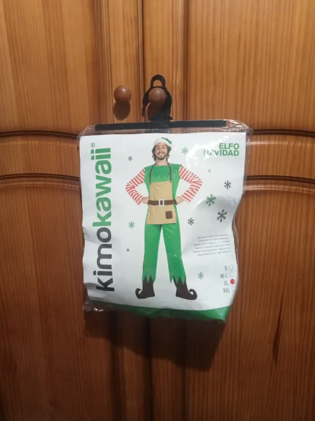 Disfraz Elfo Navidad Talla XL