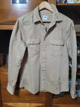 LOTE 3 PRENDAS chaqueta traje azul Zara Talla M,