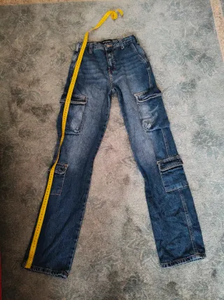 Pantalones vaqueros cargo mujer/niña