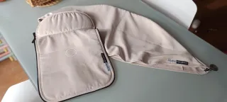 Capota y cubrepiés Bugaboo Cameleon marfil 