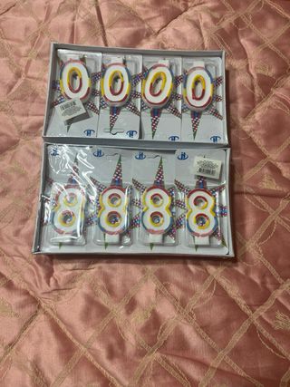 Candele Numero 0 e 8