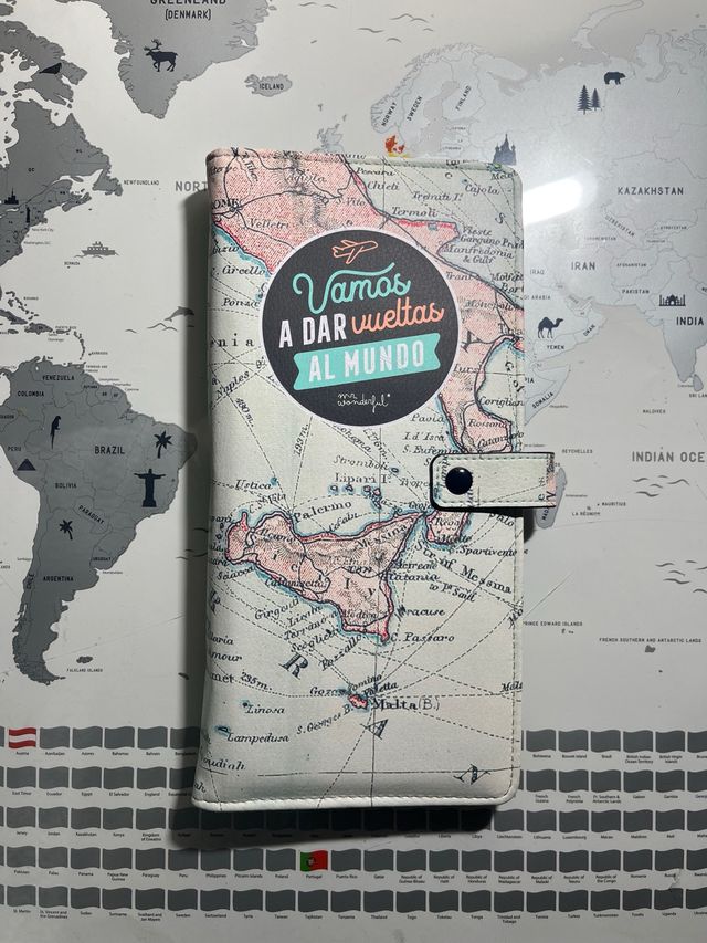 Portadocumentos Mr.Wonderful Mapa Mundo
