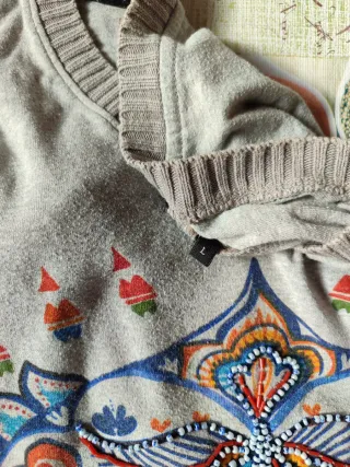 Jersey Camiseta Desigual Manga Larga Estampado