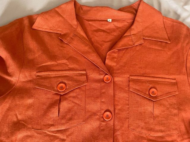 Vestido verde teja T50