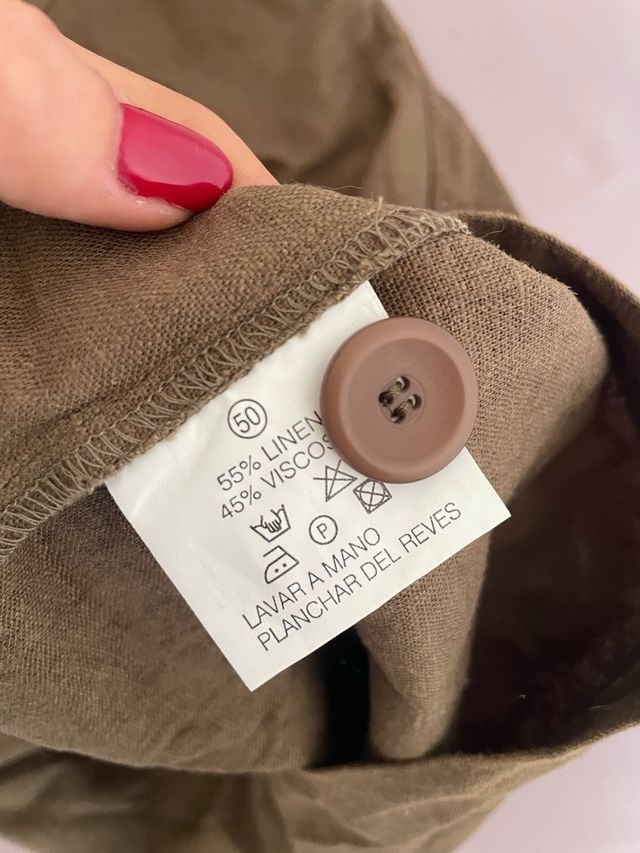 Vestido verde teja T50