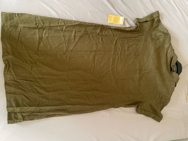 Vestido verde teja T50