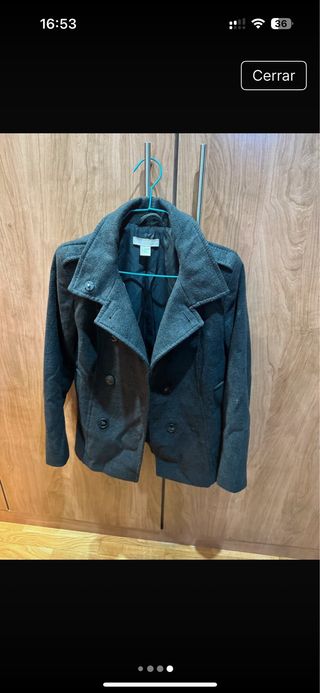 2 abrigos paño gris talla XS