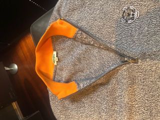 Jersey Kenzo Gris Naranja Media Cremallera