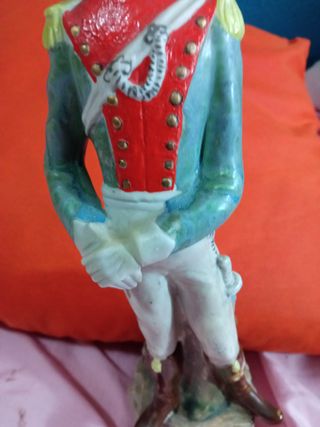 Figura Soldado Capodimonte Porcelana