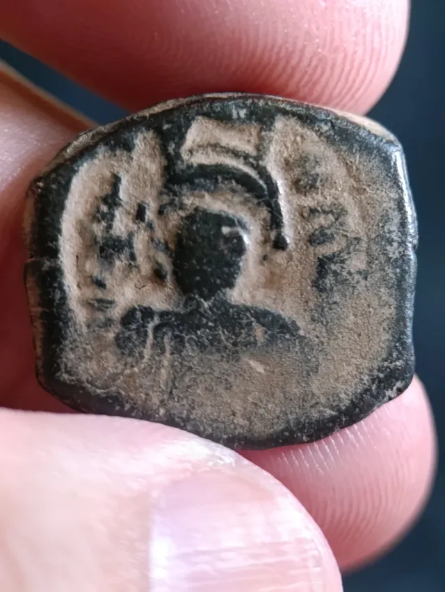 Moneda Bizantina Emperador Mauricio Tiberio