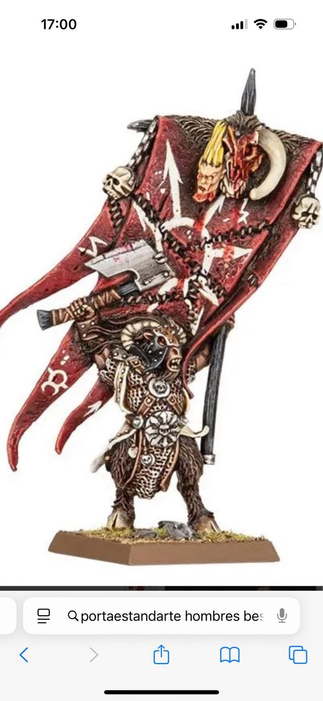 Porta stendardi Warhammer Beastmen