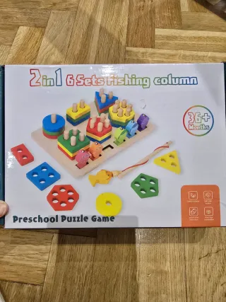 Juego Montessori Pesca y Bloques