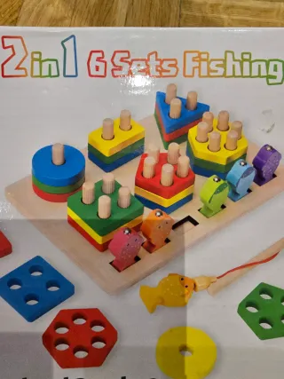 Juego Montessori Pesca y Bloques