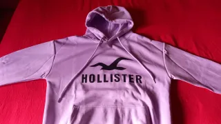 Sudadera Hollister Morada Talla M Sin Estrenar