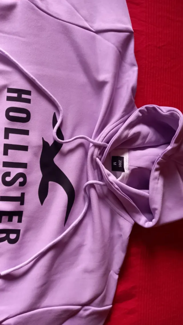 Sudadera Hollister Morada Talla M Sin Estrenar