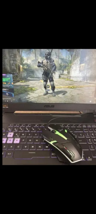 Portátil Asus Gaming Negro y Verde