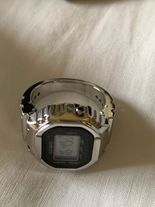 Anillo Casio Acero Plata