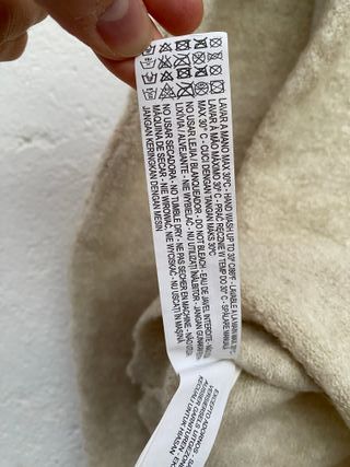 Jersey Stradivarius Punto Suave Beige Lazo