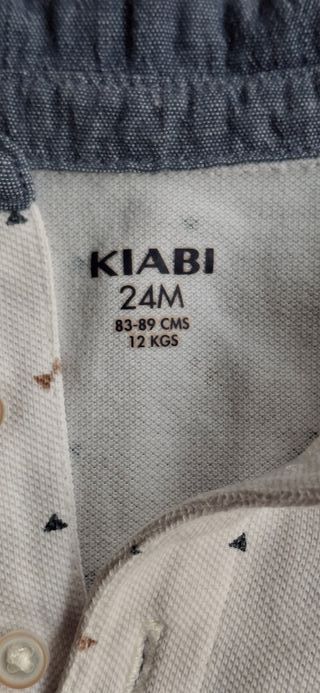 Polo Branco Kiabi 24 meses