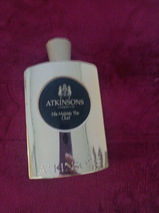 Frasco vacío perfume Atkinsons His Majesty The Oud