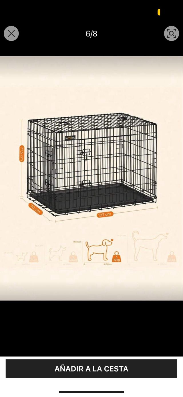 Jaula grande para perro