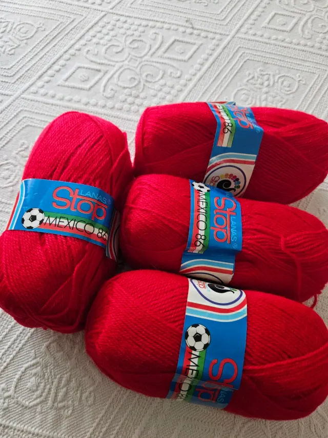 Ovillos de lana Stop México 86 (4 unidades)