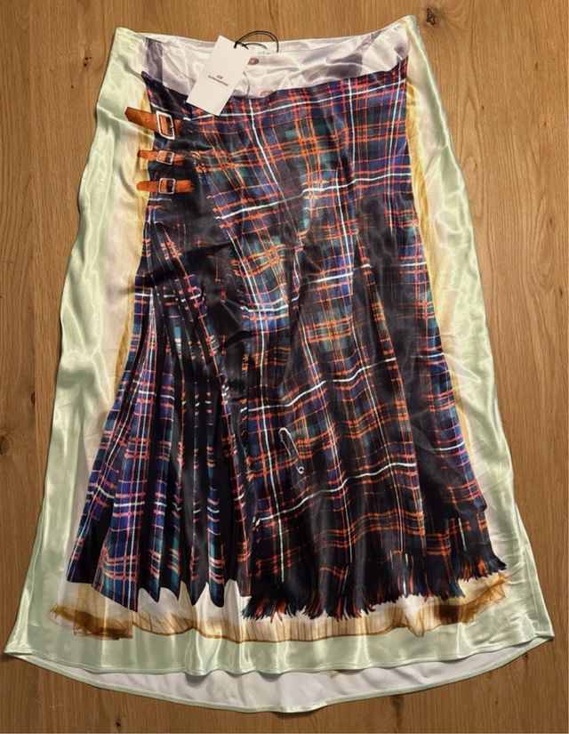 Falda H&M x Glenn Martens Tartán Talla Única