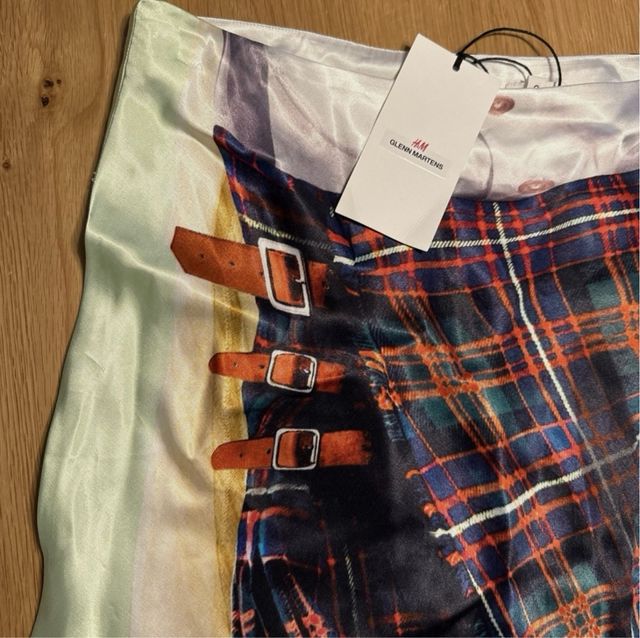 Falda H&M x Glenn Martens Tartán Talla Única