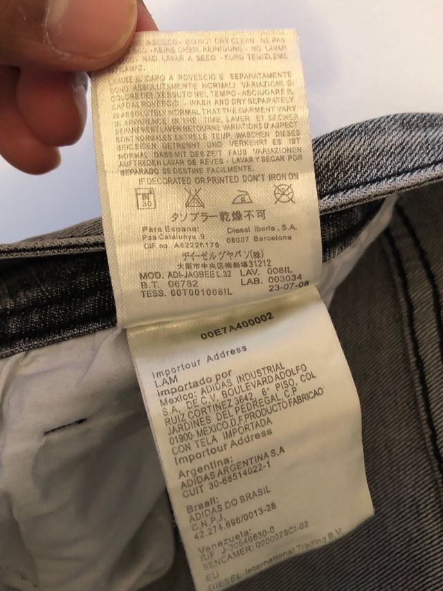 Pantaloni Diesel Roto Grey