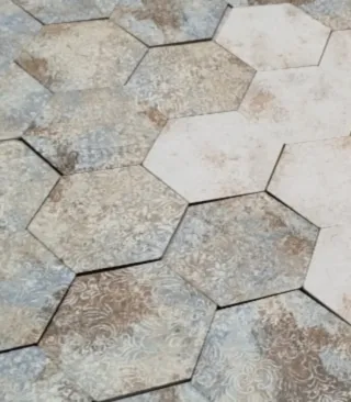 Azulejo Hexagonal Porcelánico Rectificado