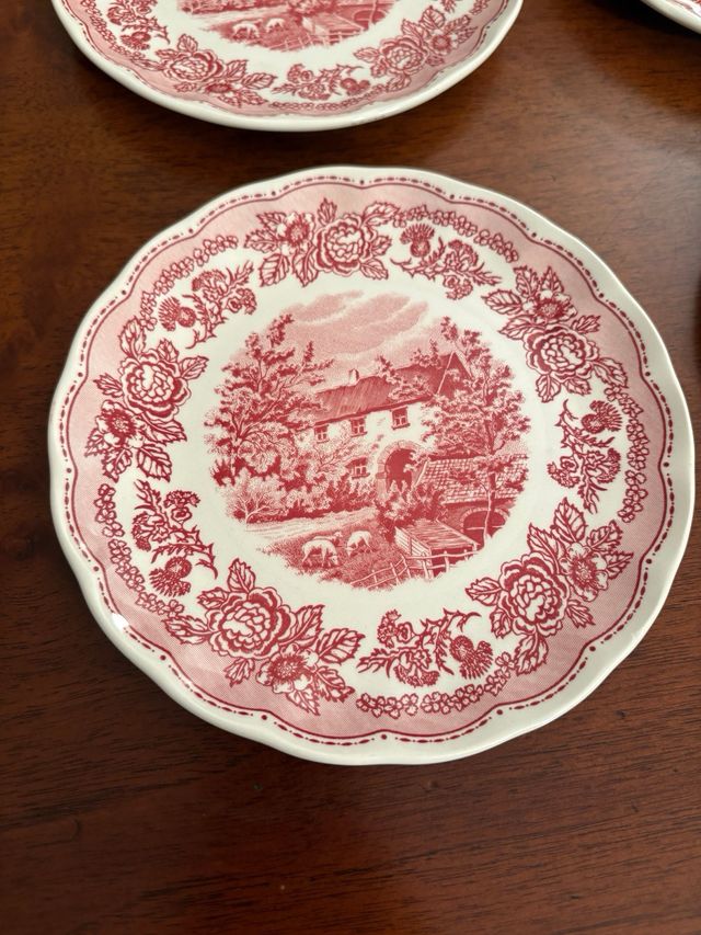 Set 7 Piatti Dolci Vintage Anni '70