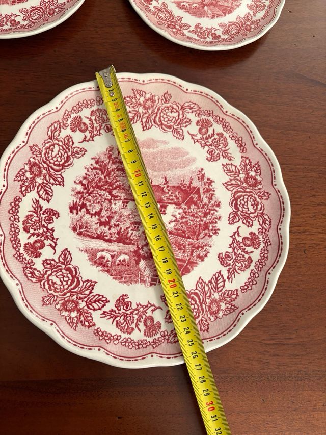 Set 7 Piatti Dolci Vintage Anni '70