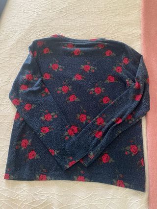 Jersey TEX suave estampado flores M